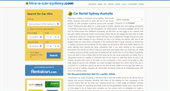 Desktop Screenshot of hire-a-car-sydney.com